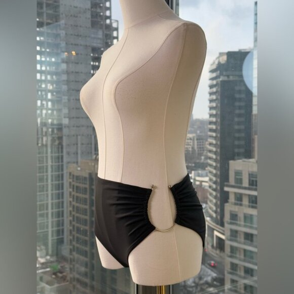 🆕 CHRISTOPHER ESBER 🧿 NWOT U Prong Black Swim Brief, Sz AU 8 US 4 - Picture 5 of 13